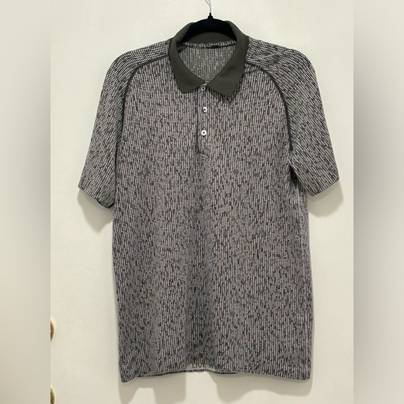 Lululemon Metal Vent Tech Polo 2.0 Space Code Graphite Grey / Vapor. size M - Picture 1 of 9